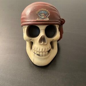 Disney Pirates Of The‎ Caribbean Skull Coin Piggy Bank Figure